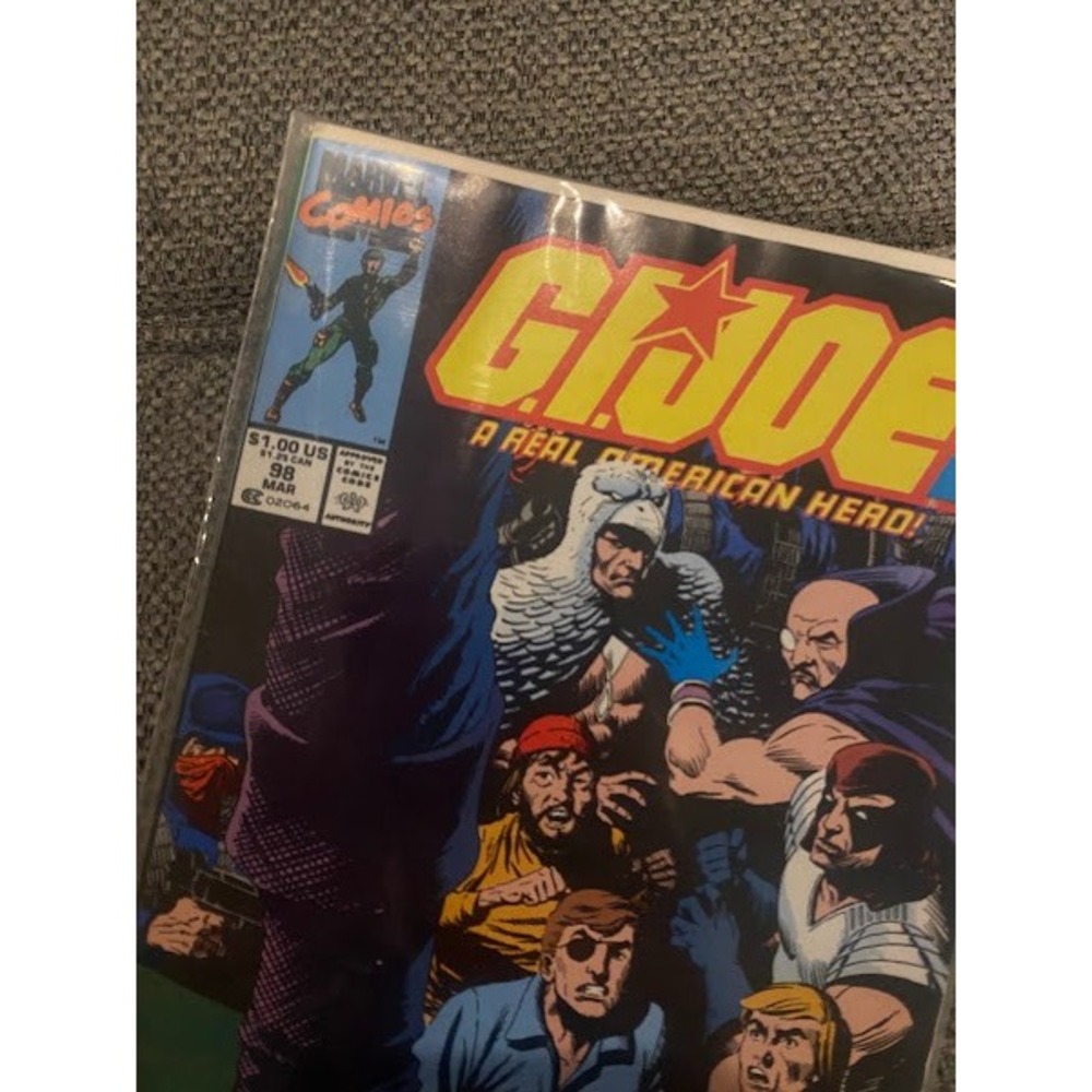 GI Joe A Real American Hero 98 Marvel Comics 1990 Copper Age Newsstand Edition - Picture 2 of 4